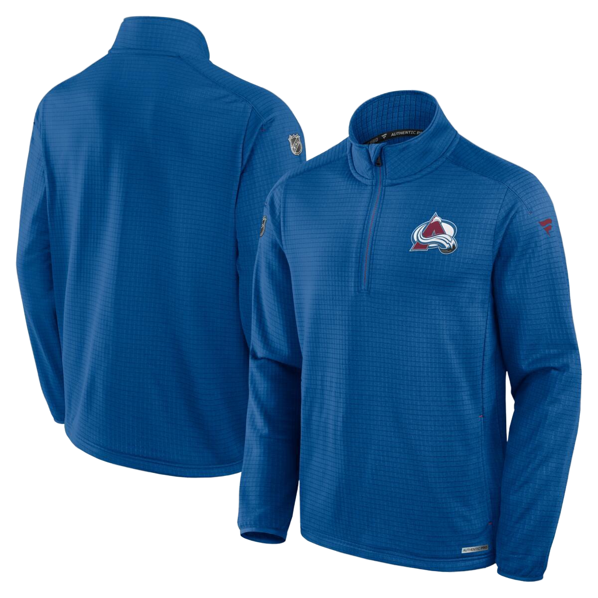 2024-25 Avalanche Authentic Pro Rink 1/4 Zip - Blue 2024-25 Avalanche Authentic Pro Rink 1/4 Zip - Blue
