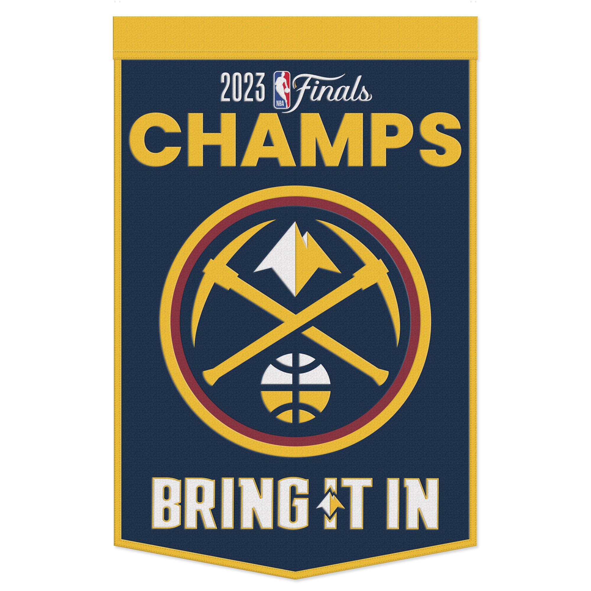 2023 Nuggets NBA Champs Banner Lapel Pin