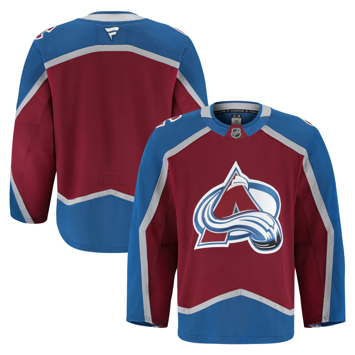 2024 25 Avalanche Pro On Ice Authentic Blank Home Jersey Altitude Authentics