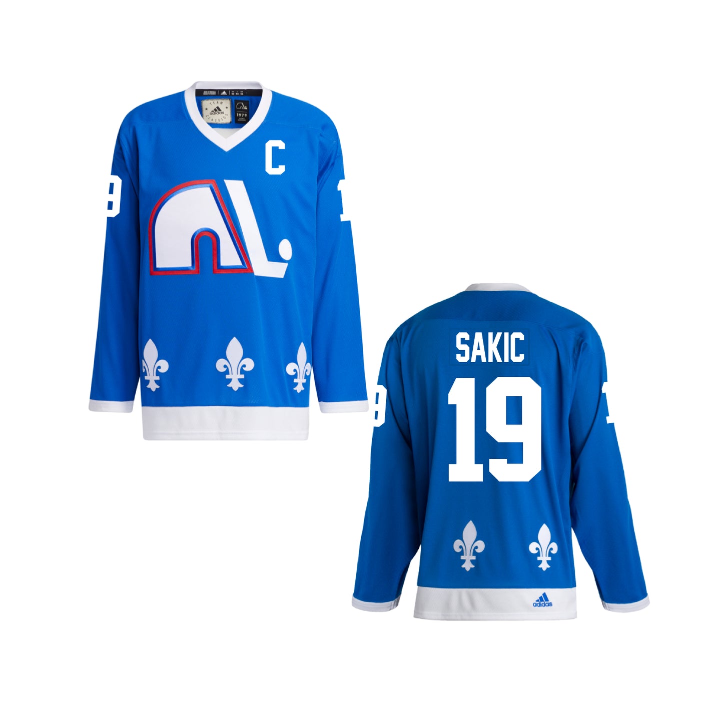 1979 Quebec Nordiques #19 Joe Sakic Primegreen Jersey