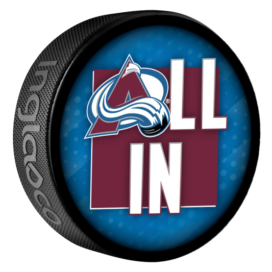 2024 Stanley Cup Playoff Avalanche All In Puck