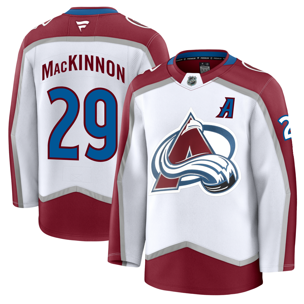 29 Nathan Mackinnon A 2024 25 Avalanche Premium Road Jersey