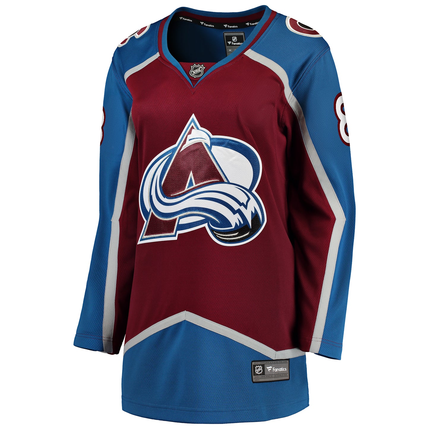 Women's Colorado Avalanche #8 Cale Makar (A) Breakaway Home Jersey