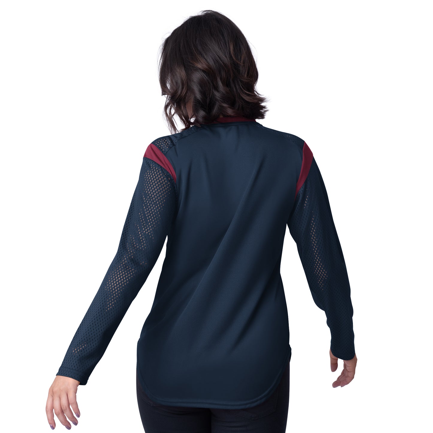 Avalanche Women's Icing Lace up Long Sleeve T-Shirt - Navy