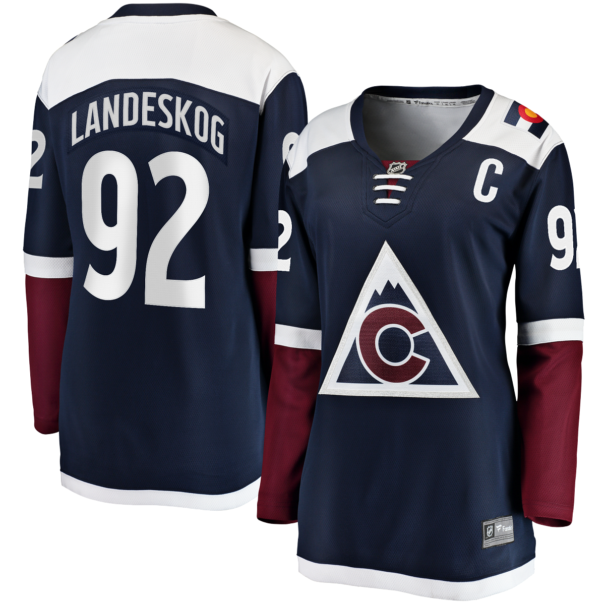 Fanatic XL Colorado Avalanche Alternate Jersey #92 Gabe Landeskog