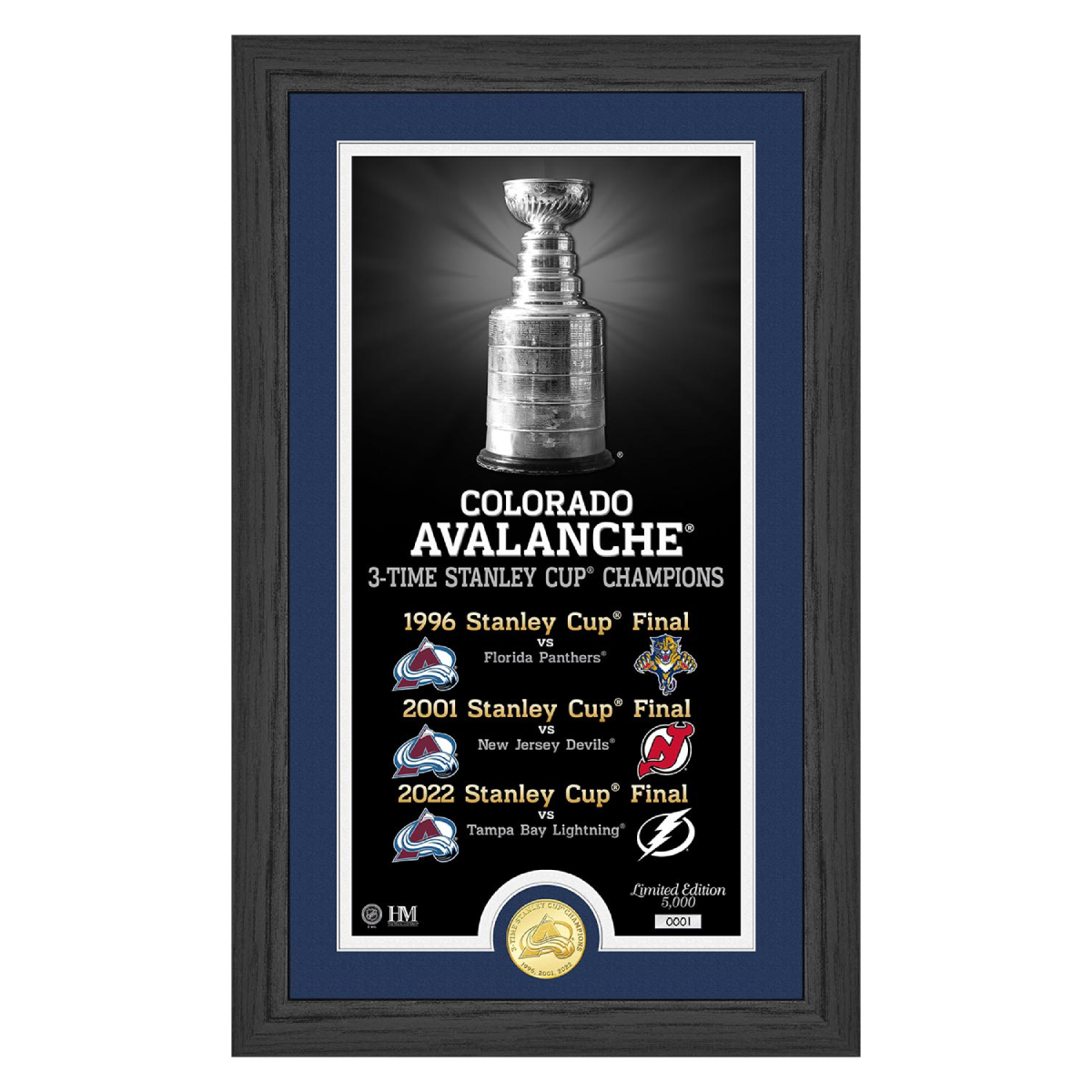 Avalanche 2022 Stanley Cup Champions Legacy Frame – Altitude