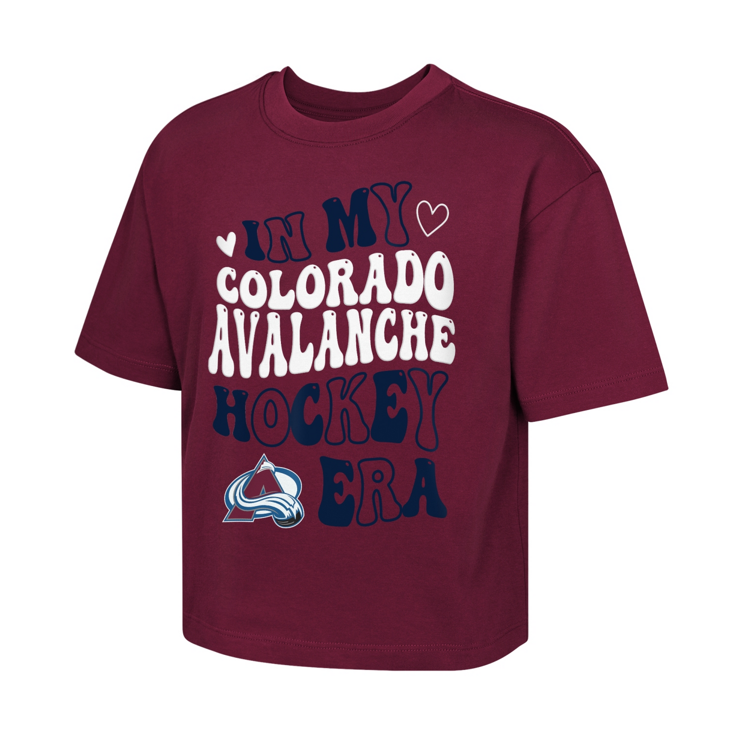 Colorado Avalanche Girl's Avery Era Boxy T-Shirt