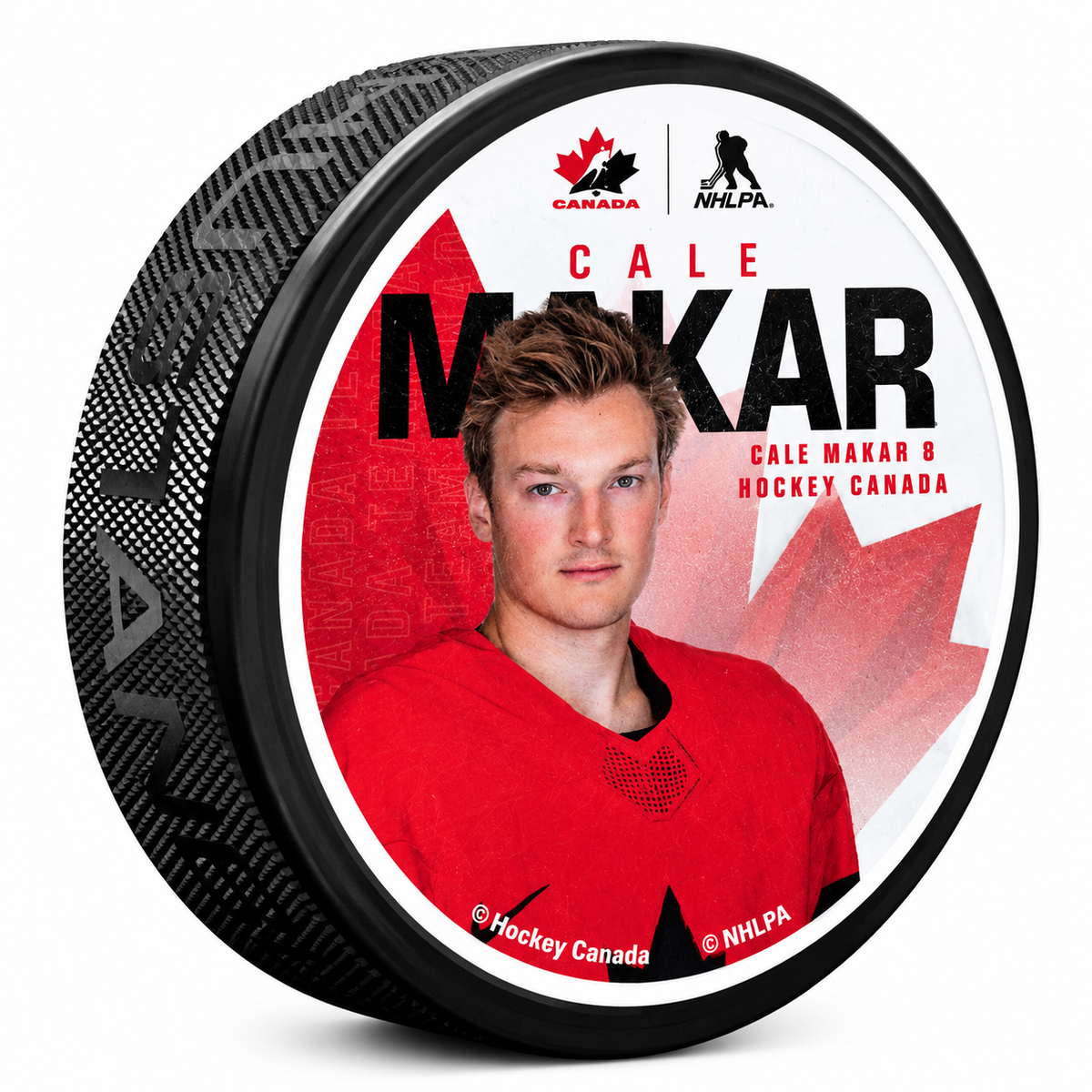 Team Canada Cale Makar Puck