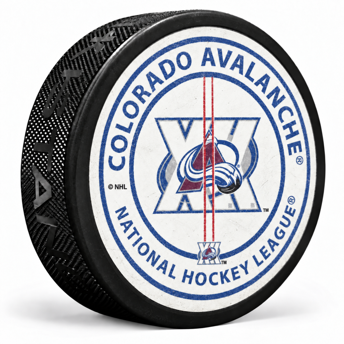 Colorado Avalanche 30th Anniversary Center Ice Puck