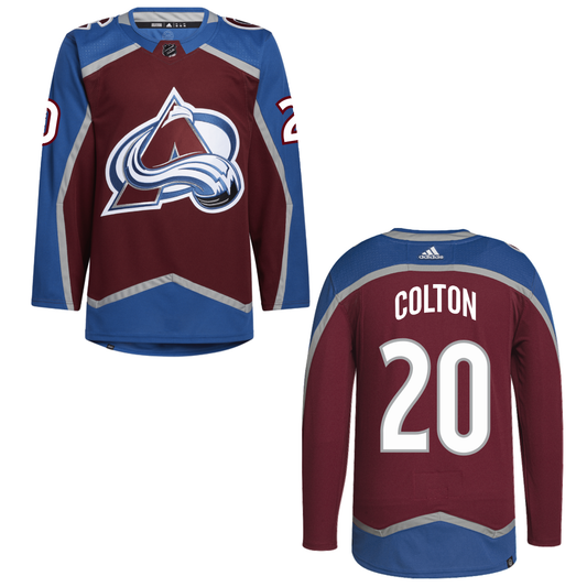 Avalanche Authentic Primegreen Home #20 Ross Colton Jersey