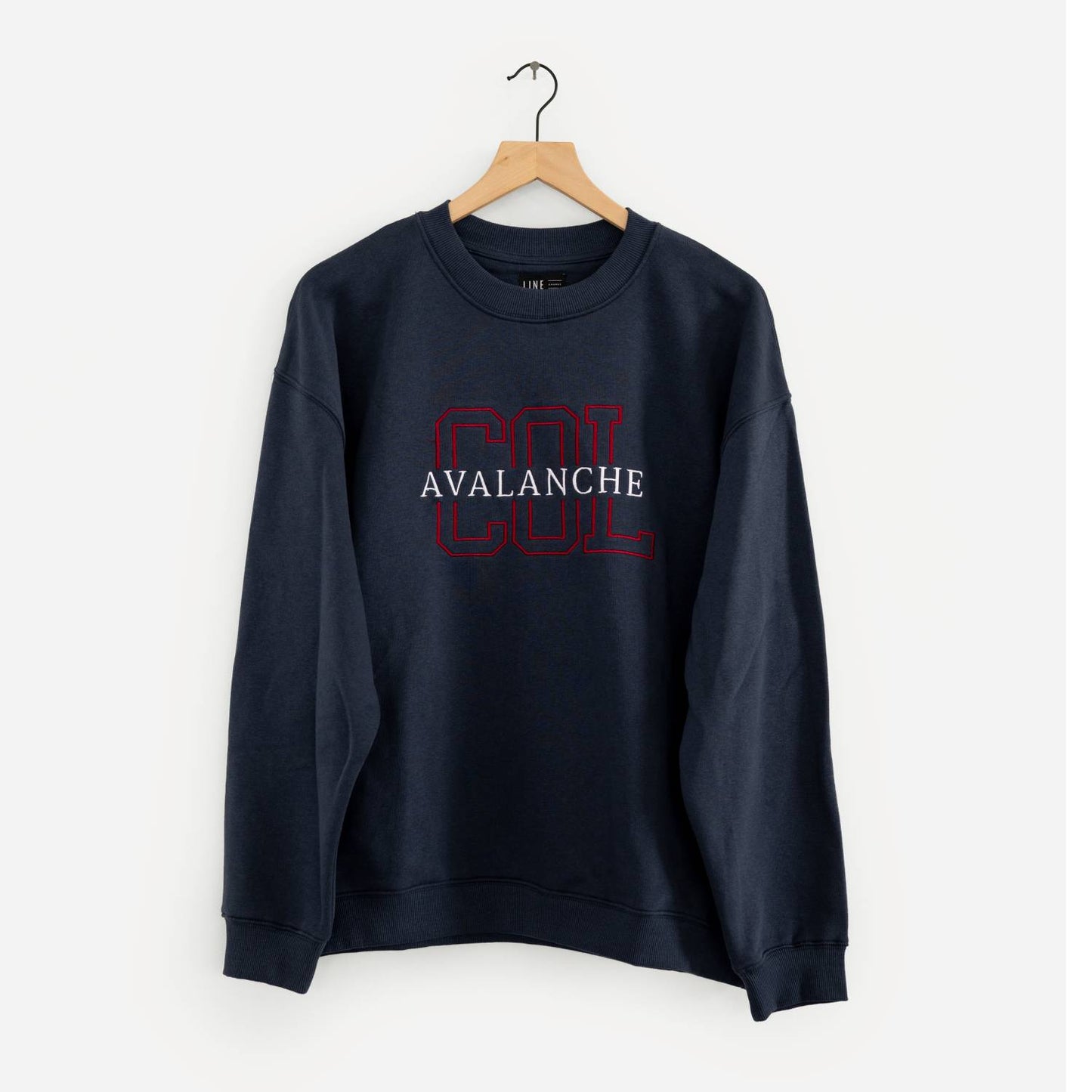 Colorado Avalanche Line Change Ladies Tonal Embroidered Crew