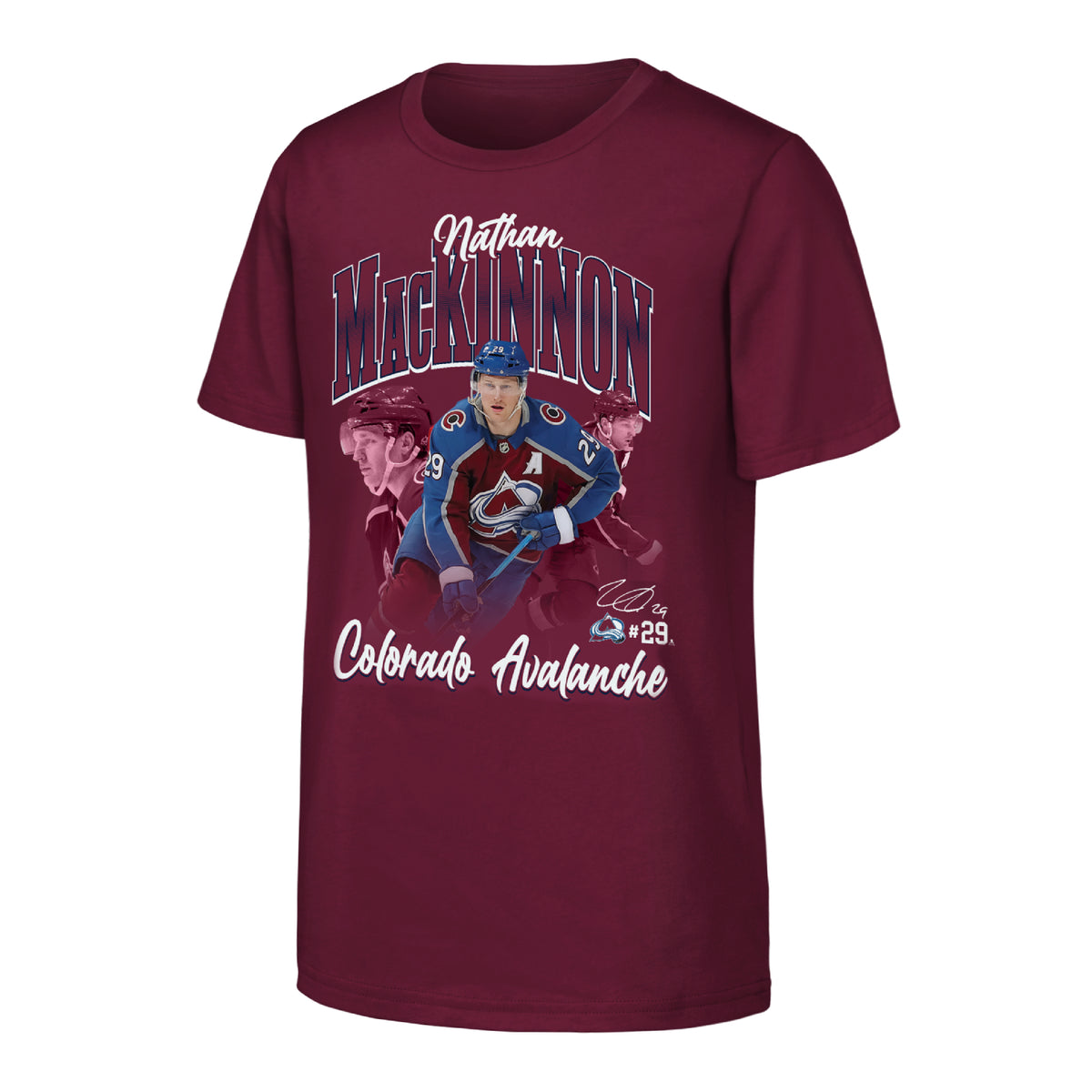 Youth #29 Nathan Mackinnon Colorado Avalanche Hero T-Shirt