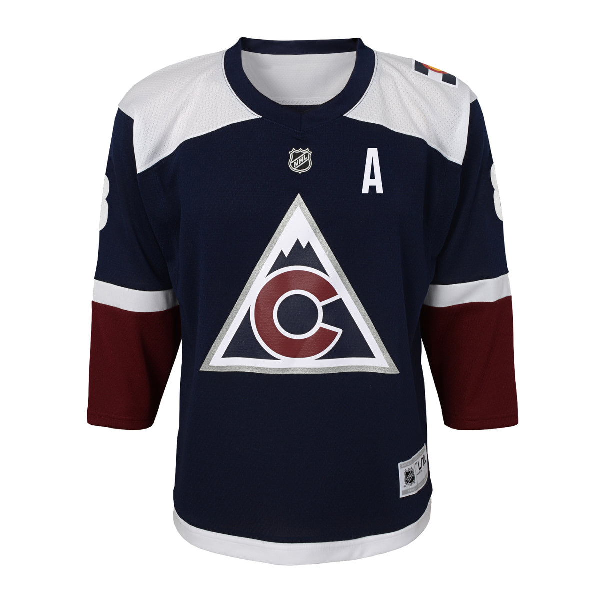 Youth Colorado Avalanche #8 Cale Makar (A) Alternate Replica Jersey