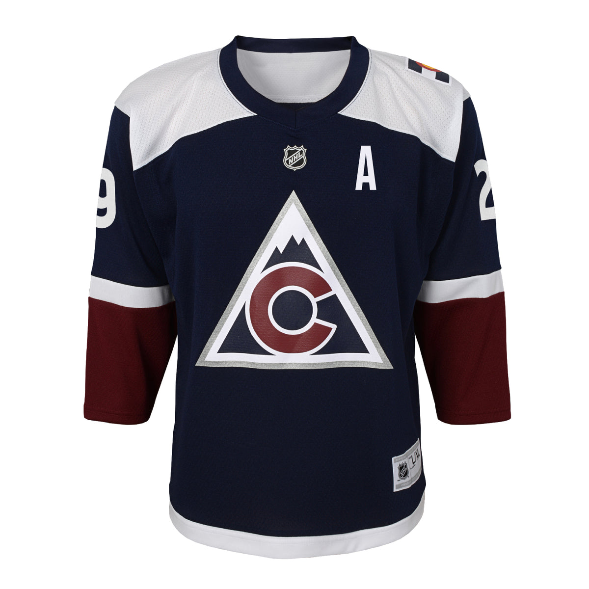 Youth Colorado Avalanche #29 Nathan Mackinnon (A) Alternate Replica Jersey