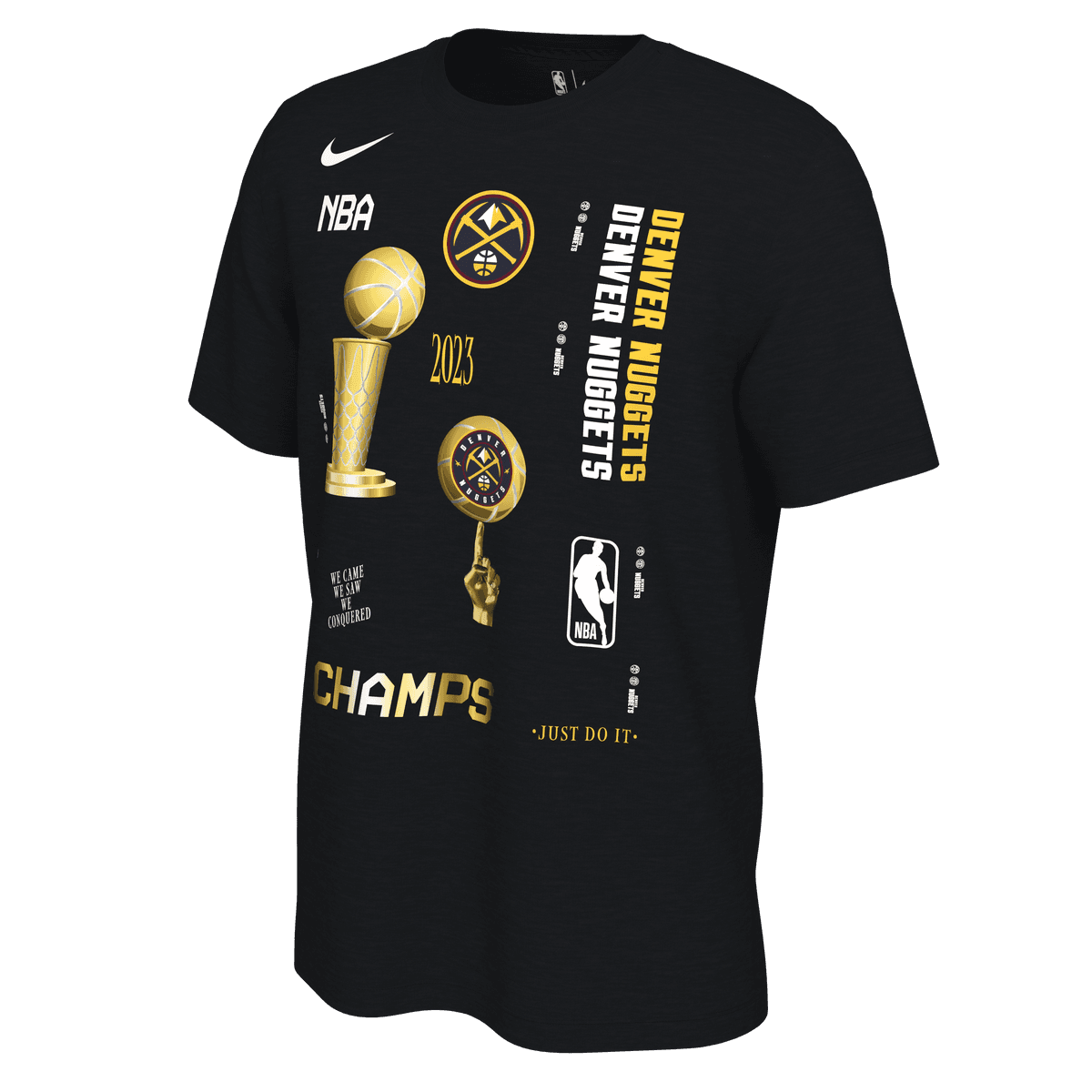 2023 Nuggets Celebrate Expressive NBA Champs S/S Tee