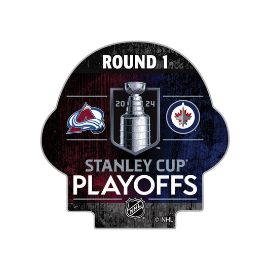 2024 Avalanche Stanley Cup Playoff 2 Team Lapel Pin Round 1