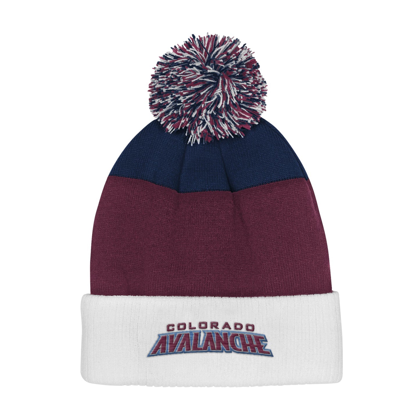 Colorado Avalanche Youth Essentials Pom Knit