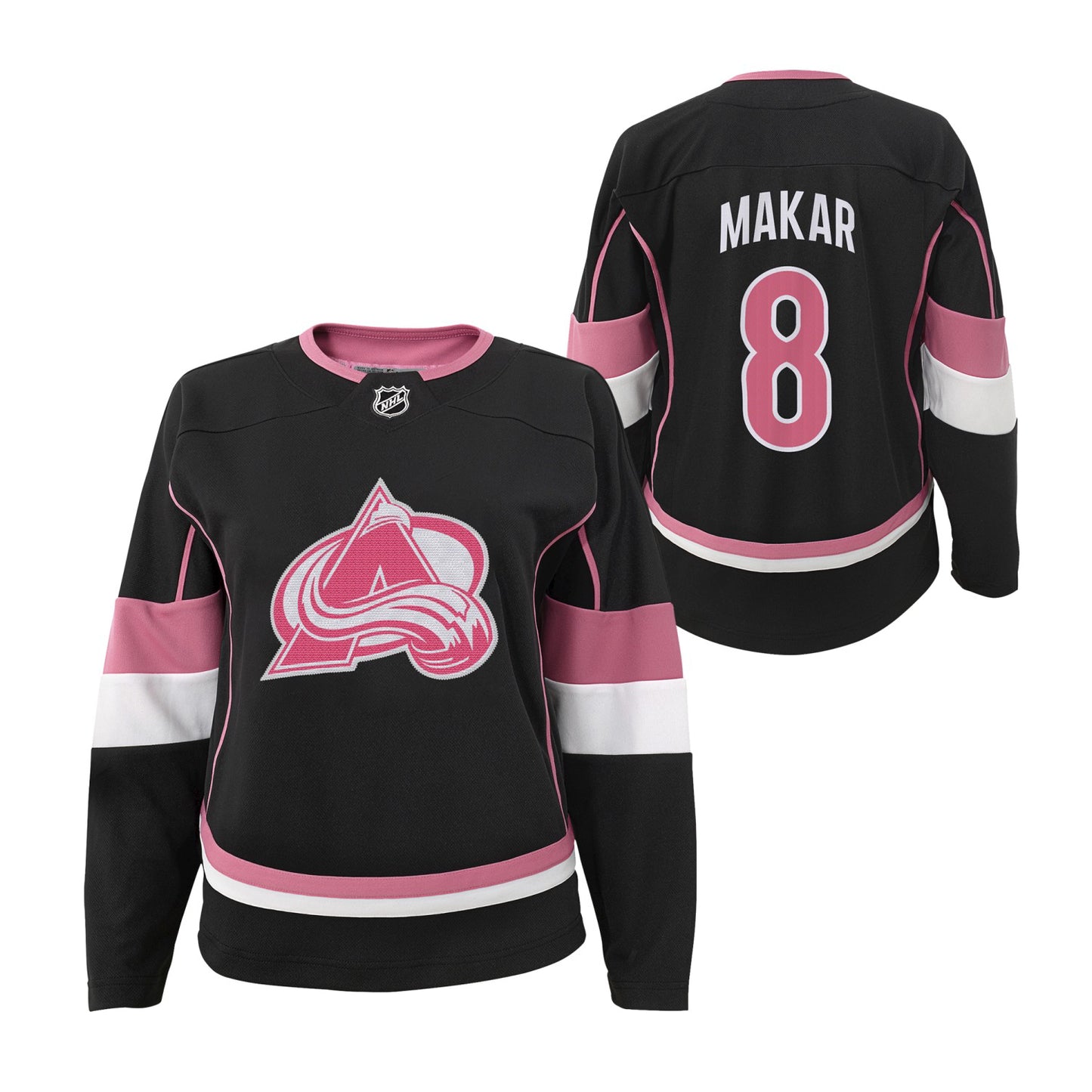 Colorado Avalanche Girls Fashion #8 Cale Makar Jersey