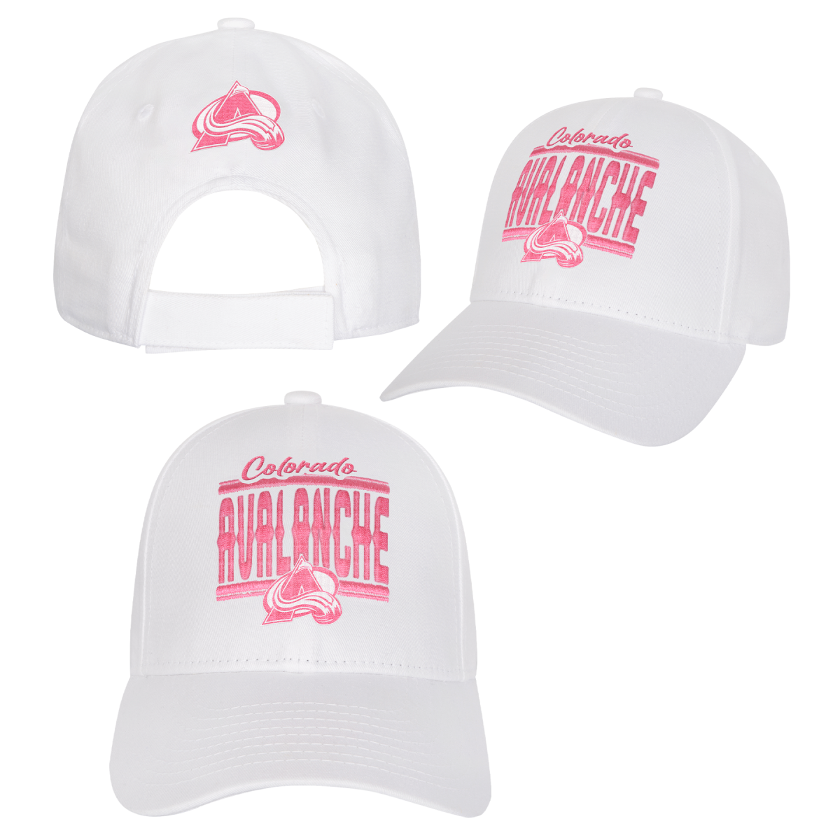 Avalanche Girls Adjustable White & Pink Hat