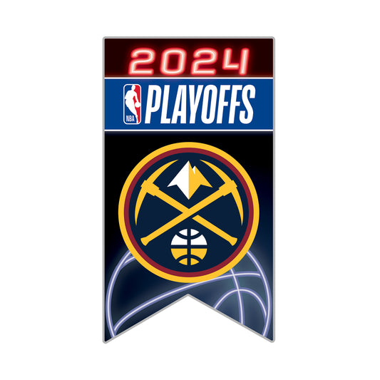 2024 Nuggets NBA Playoffs Banner Lapel Pin