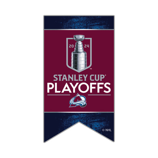 2024 Avalanche Stanley Cup Playoff Banner Lapel Pin