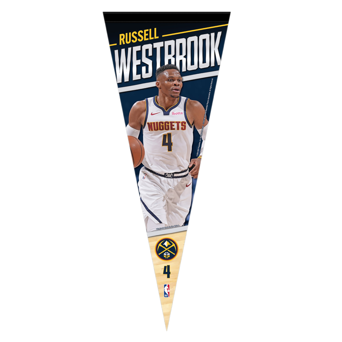 4 Russell Westbrook Player Pennant Altitude Authentics