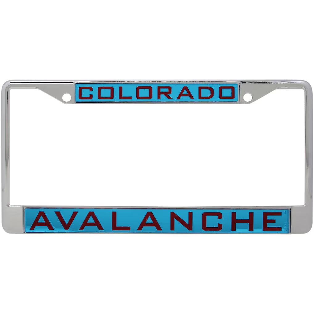 Colorado Avalanche Laser Inlaid License Plate Frame