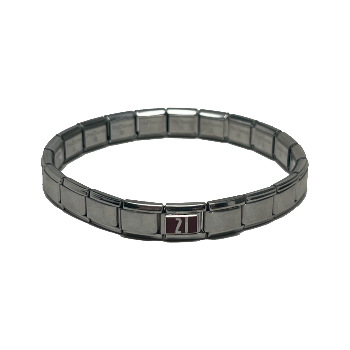 Retired Avalanche Silver Stretch Charm Bracelet