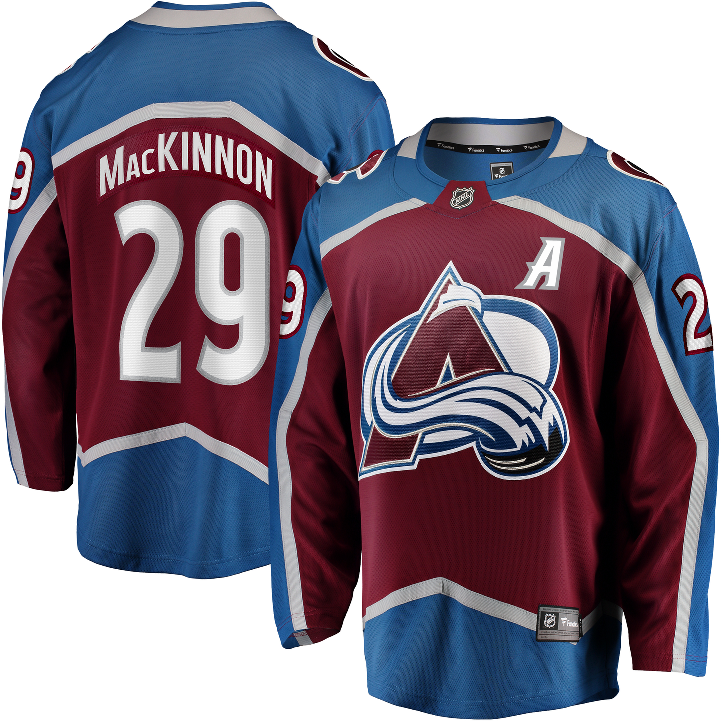 Colorado Avalanche #29 Nathan Mackinnon (A) Breakaway Home Jersey
