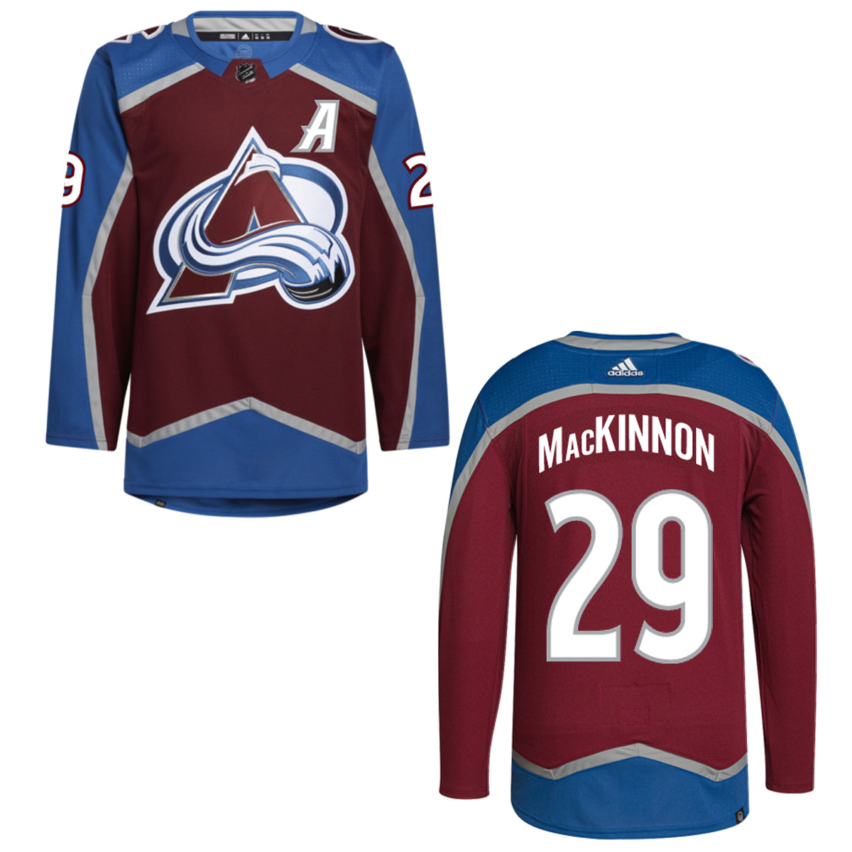 Colorado Avalanche #29 Nathan Mackinnon (A) Primegreen Home Jersey