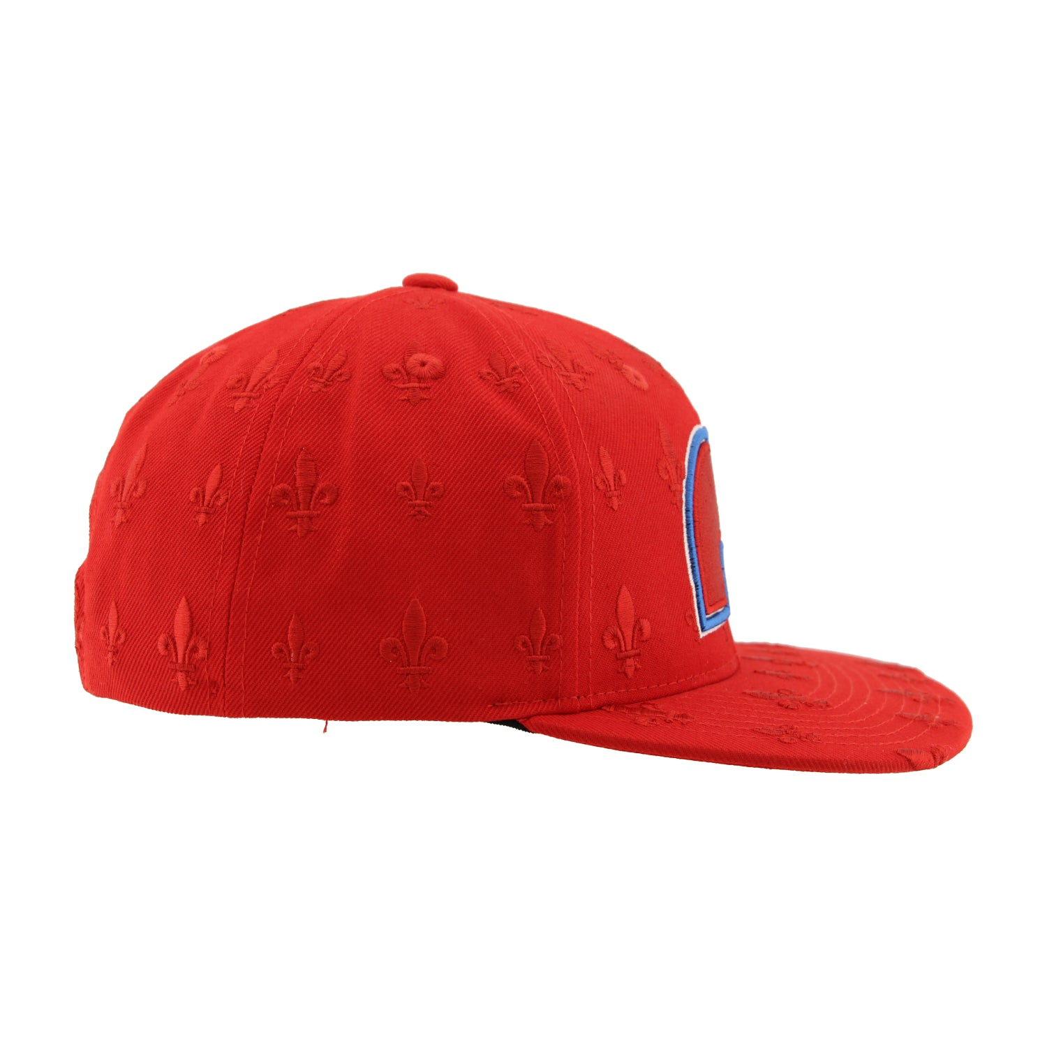Colorado Avalanche Heritage Raised Fleur De Lis Snapback Hat - Red