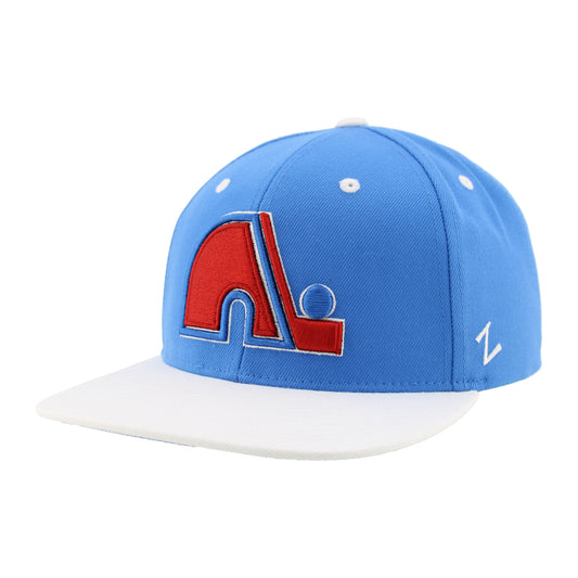 Casquette plate blanche et bleue snapback de Colorado Avalanche NHL 47 Casquette plate blanche et bleue snapback de Colorado Avalanche NHL 47
