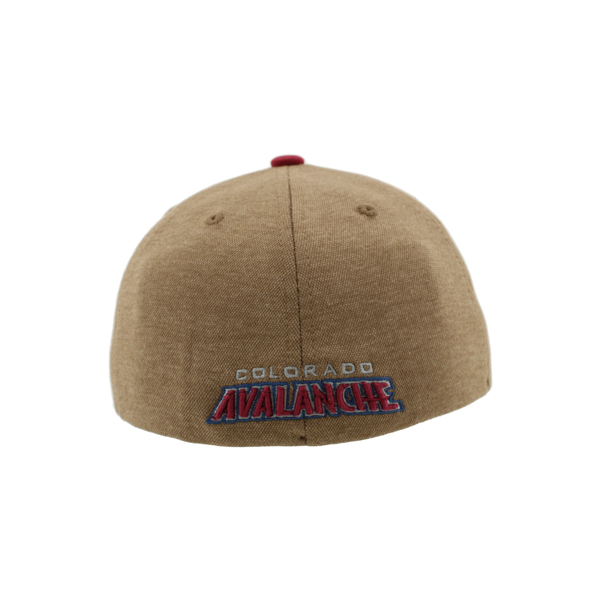 Back view of hat has Colorado Avalanche Wordmark at the base.