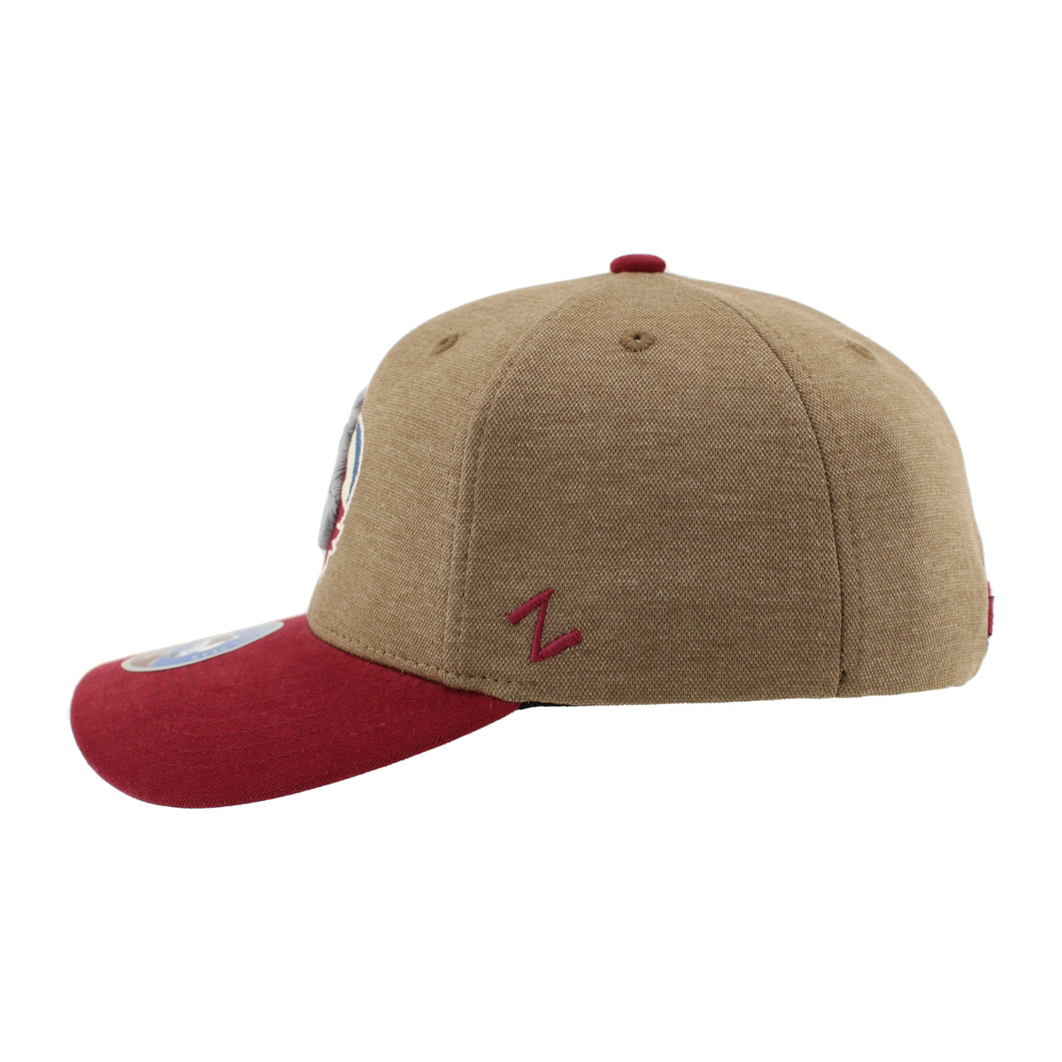 Left side of hat is blank