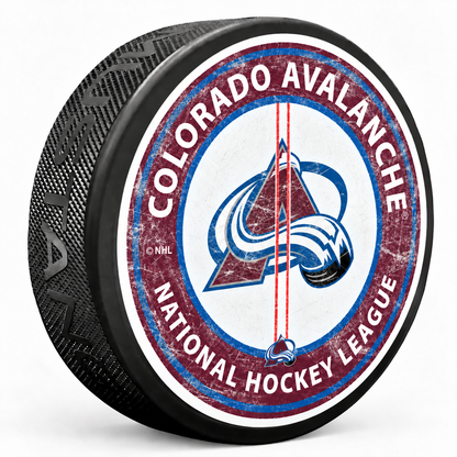 Colorado Avalanche High-Def Center Ice Puck