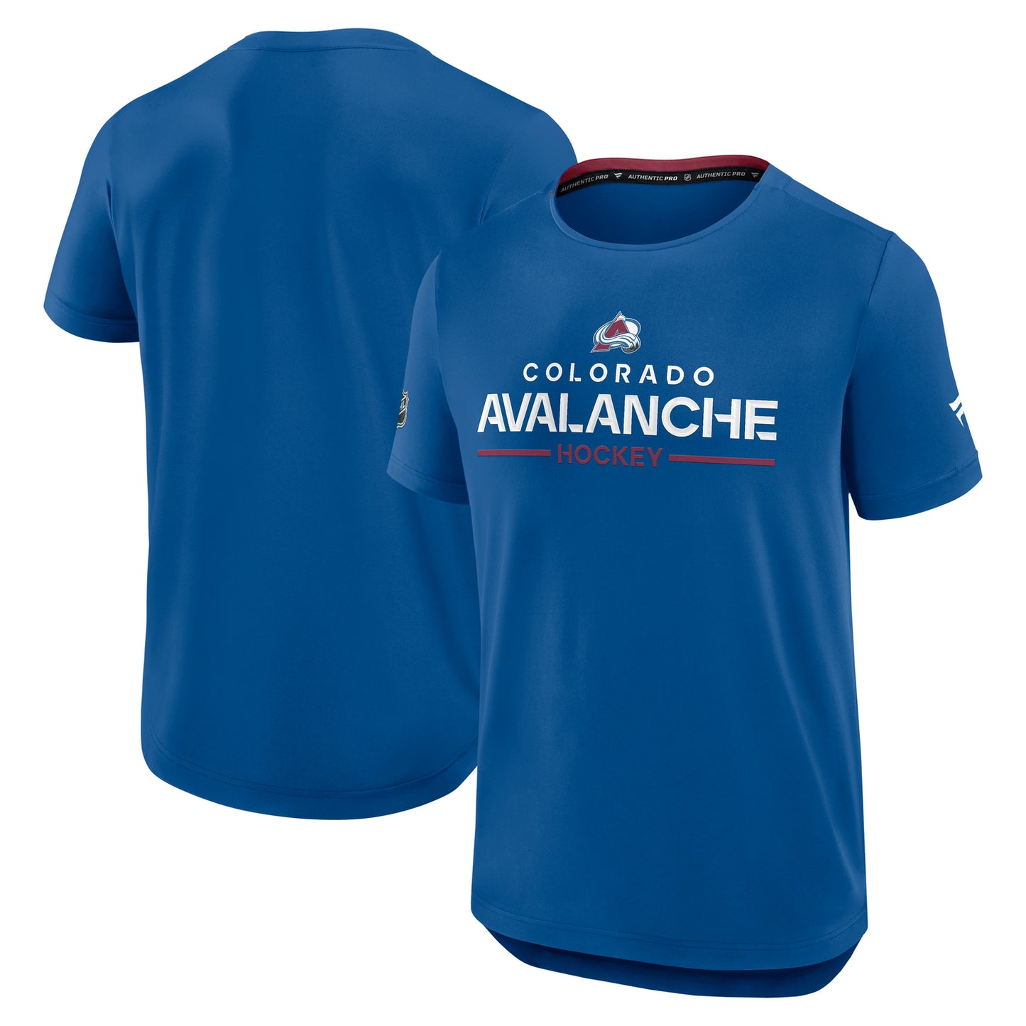 2025-2026 Colorado Avalanche Pro Rink Tech T-Shirt - Blue