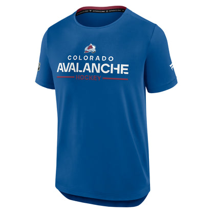 2025-2026 Colorado Avalanche Pro Rink Tech T-Shirt - Blue