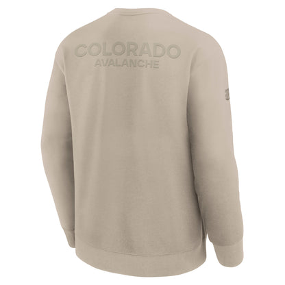 2025-2026 Colorado Avalanche Pro Road Fleece Crew - Tan