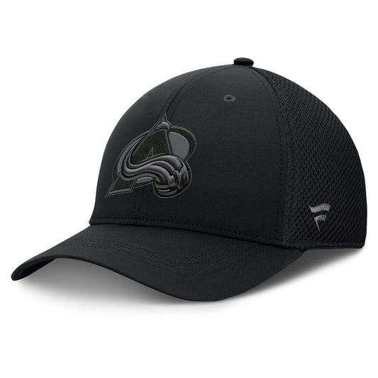 Colorado Avalanche Road 5 Mesh Stretch Fit Hat - Black