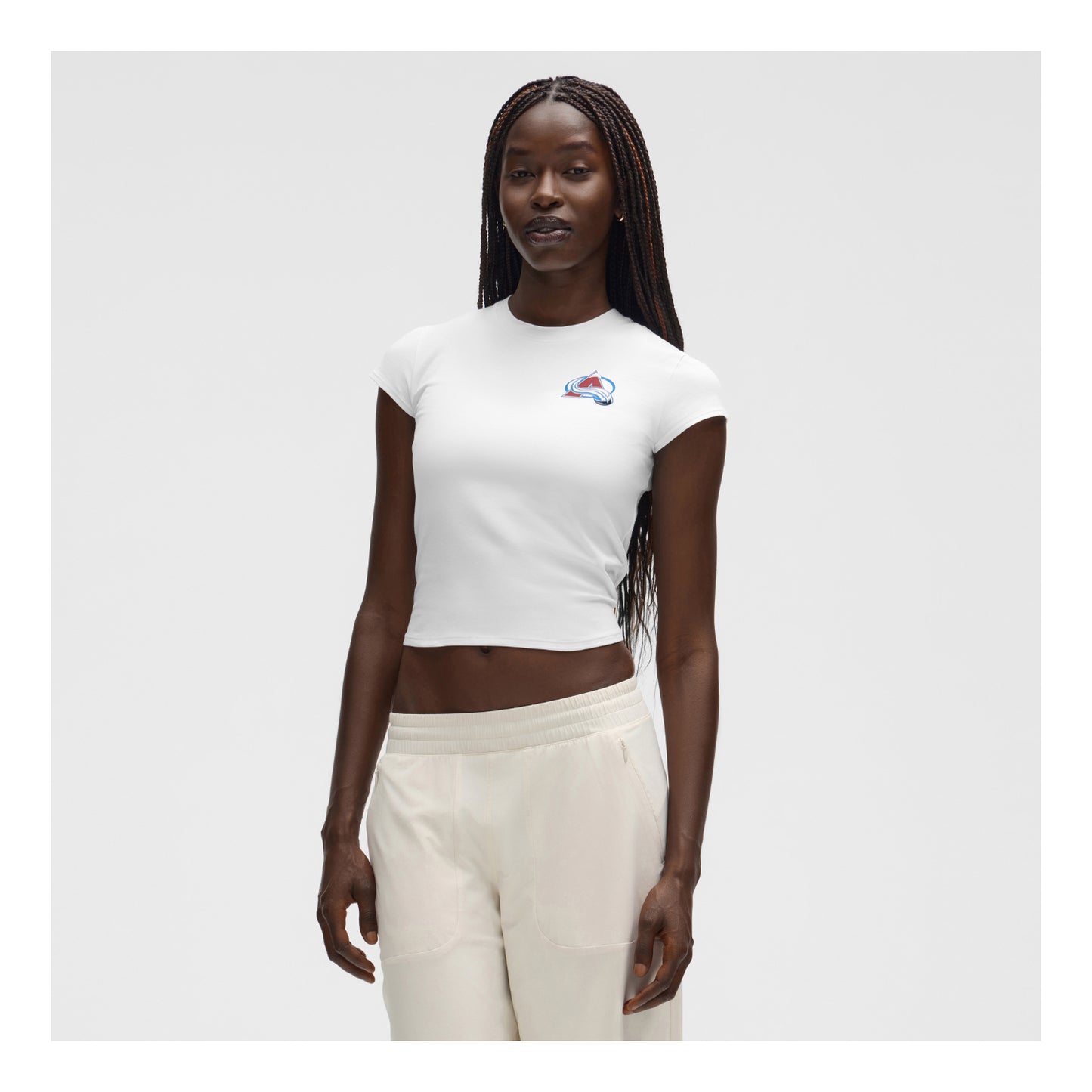 Colorado Avalanche lululemon Women's Organic Cotton Ringer Baby T-Shirt