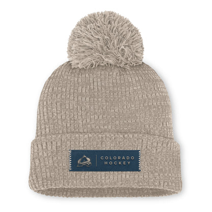 Women's Colorado Avalanche Road Cuff Pom Beanie