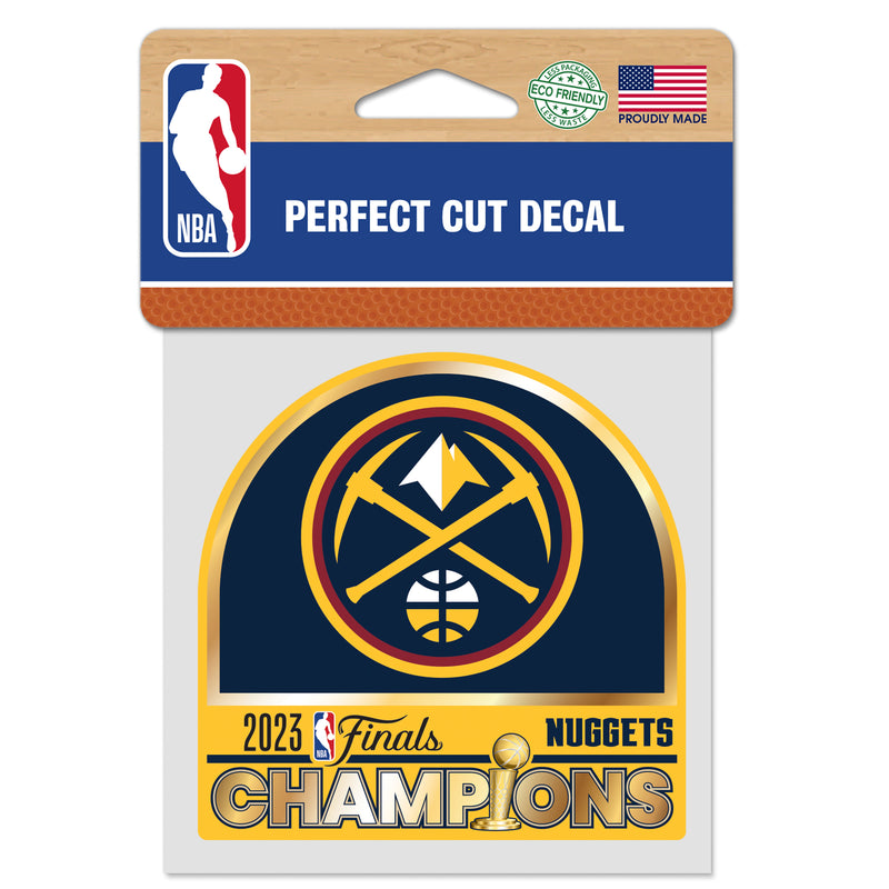 2023 Nuggets NBA Champs 4x4 Decal - Color