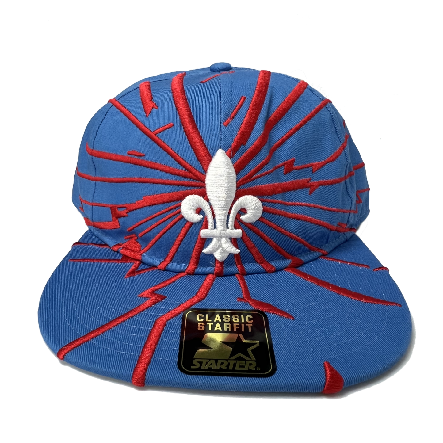 Nordiques Fleur De Lis Collision Snapback Hat