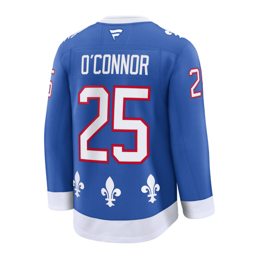 #25 Logan O'Connor Colorado Avalanche Heritage Premium Jersey