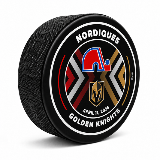 Colorado Avalanche Heritage Nordiques VS Golden Knights Matchup Puck