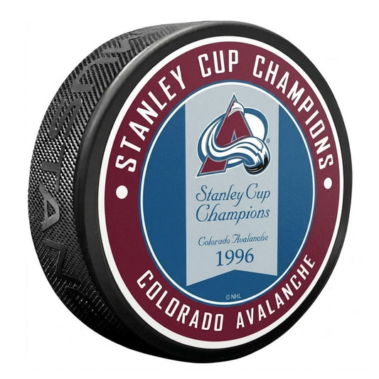 Avalanche 1996 Stanley Cup Banner Puck