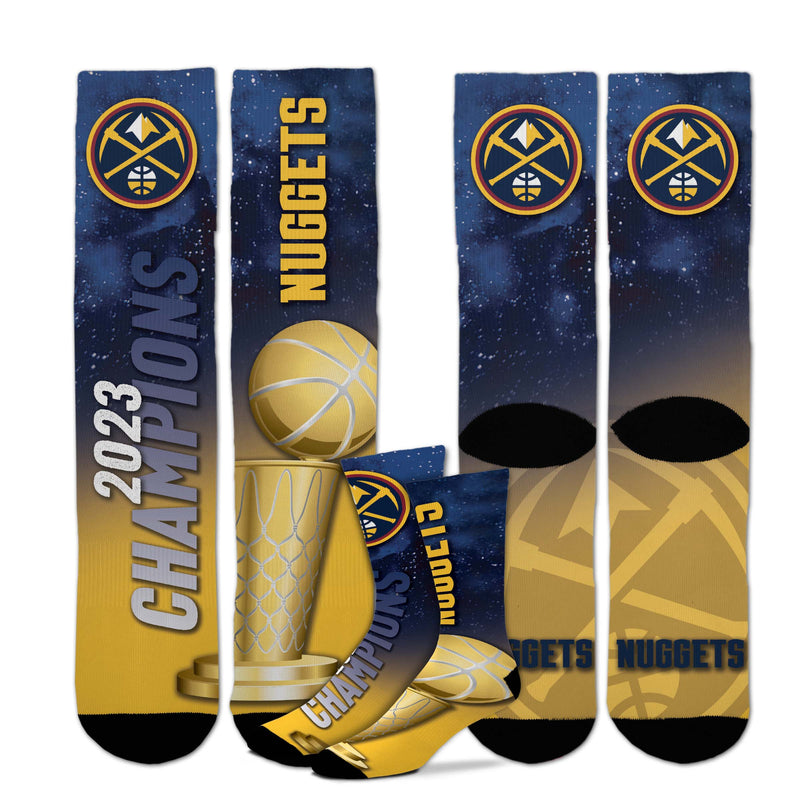 2023 Nuggets Youth NBA Champs Trophy Socks