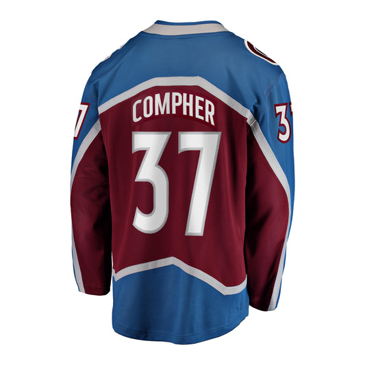 Avalanche Breakaway Home #37 JT Compher Jersey - XS