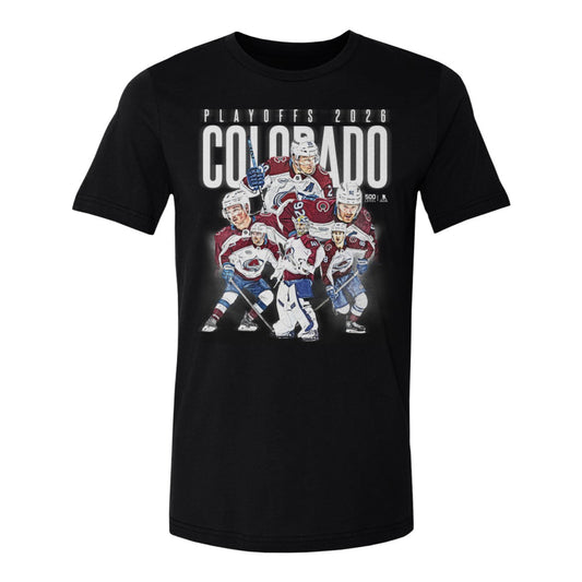 Colorado Avalanche 500 Level 2026 Playoff Heroes T-Shirt