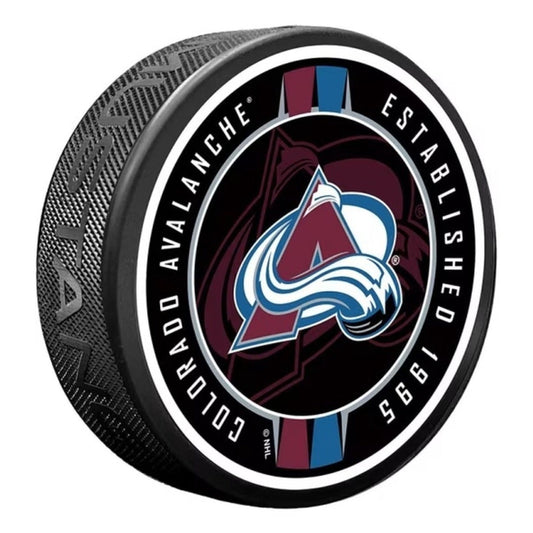 Colorado Avalanche Hi-Def Ribbon Puck